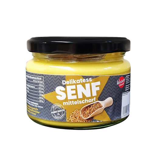 Delikatess Senf -mittelscharf- 250ml Glas